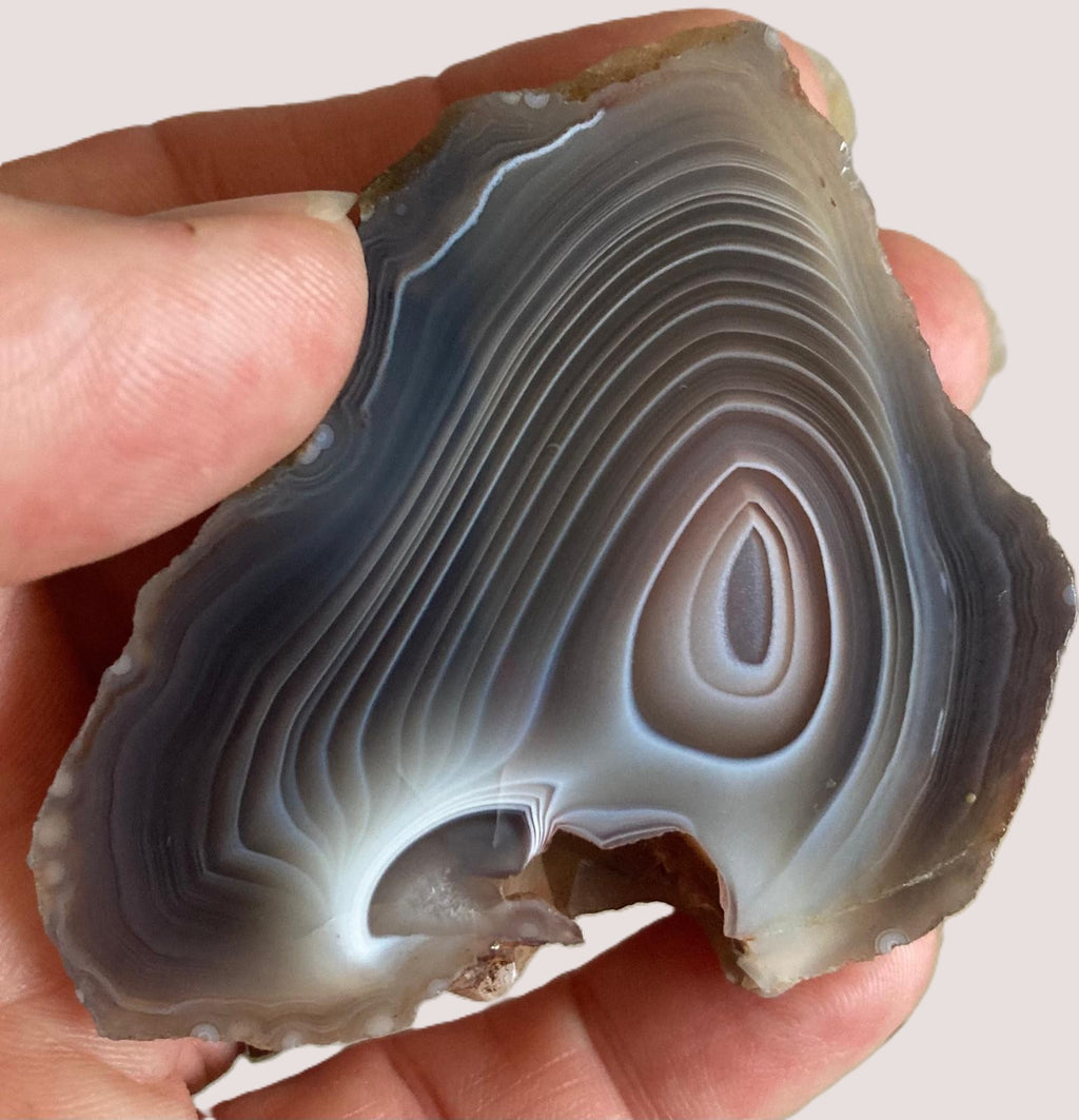 Agate du Botswana – Tranche Brute