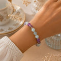 Bracelet Améthyste et Aigue-marine