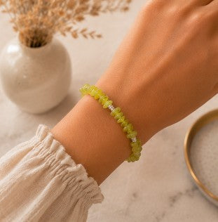 Bracelet Jade citron - Pierres naturelles