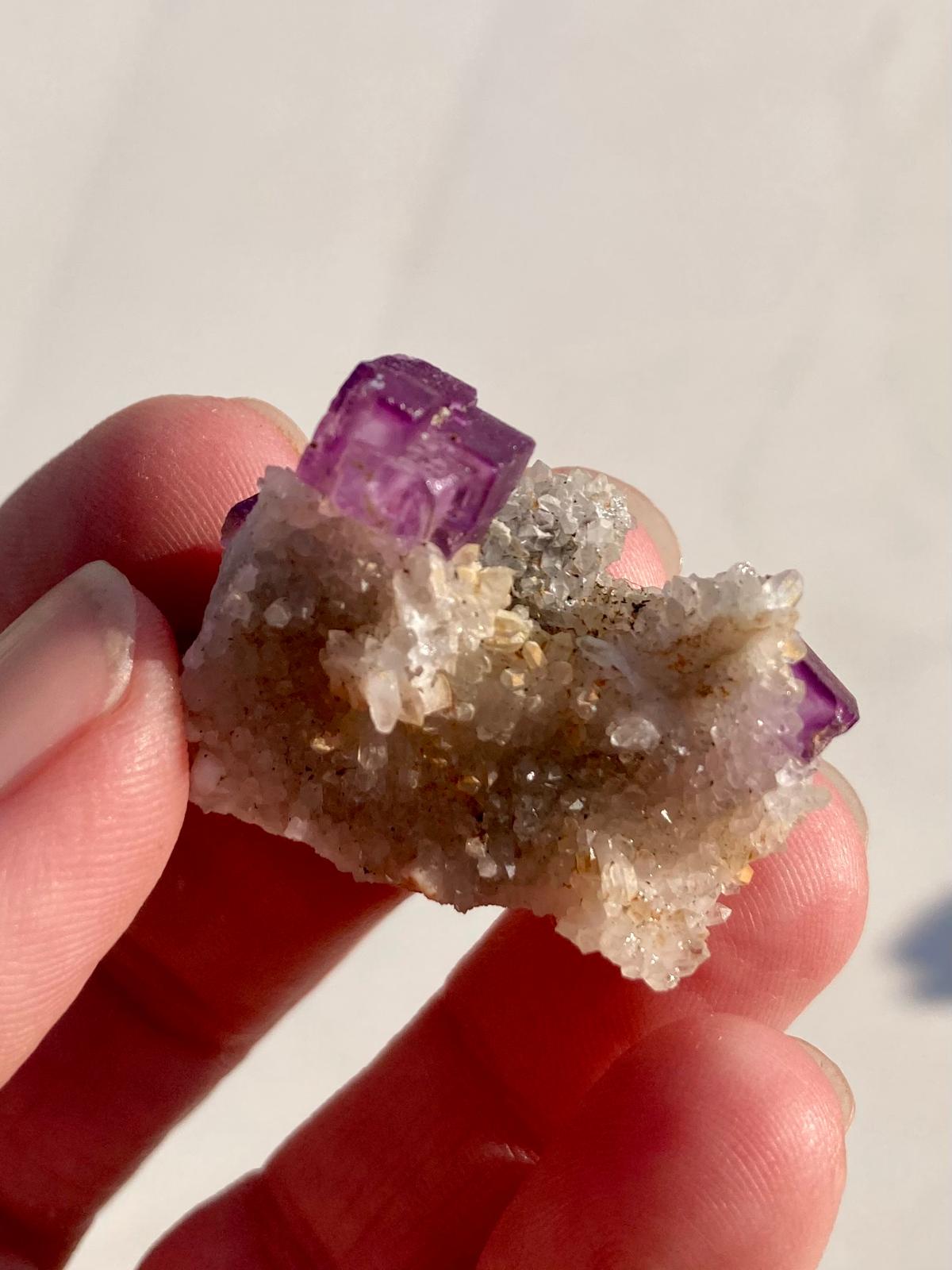 Fluorite violette - Minéral brut