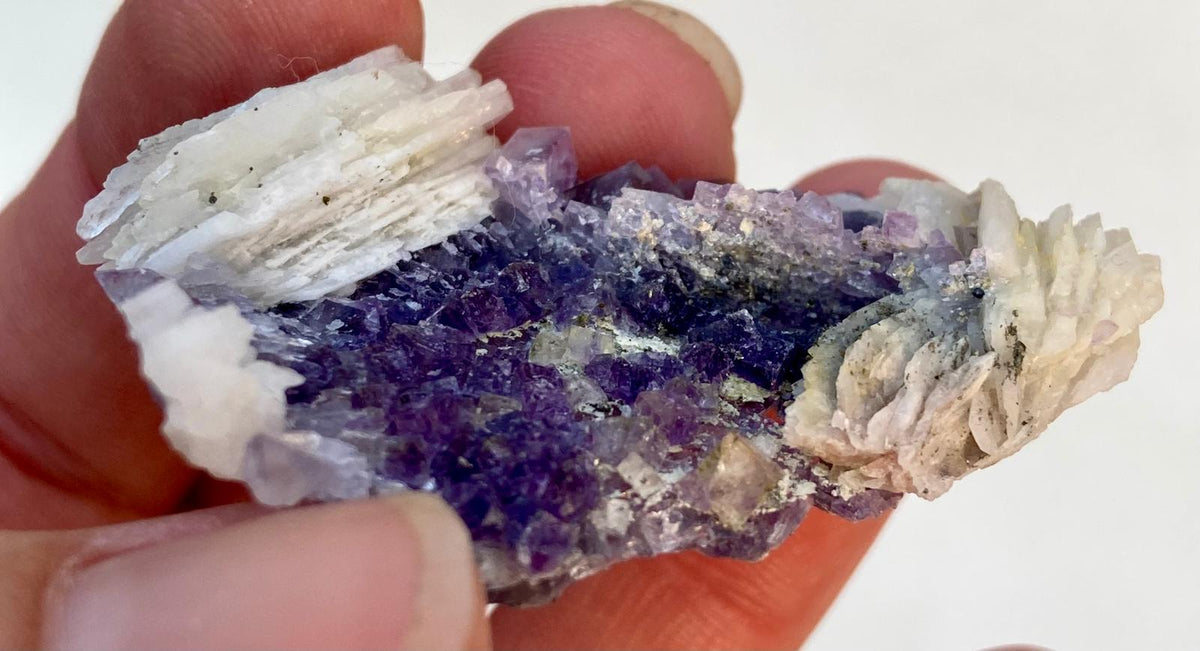 Fluorite Mauve & Baryte – Saint-Péray, Ardèche, France