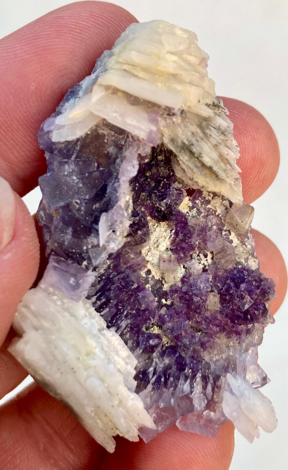 Fluorite Mauve & Baryte – Saint-Péray, Ardèche, France