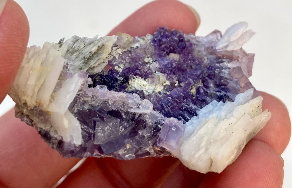 Fluorite Mauve & Baryte – Saint-Péray, Ardèche, France