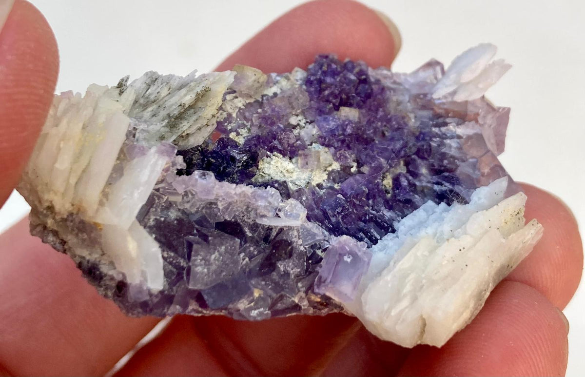 Fluorite Mauve & Baryte – Saint-Péray, Ardèche, France