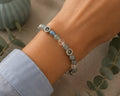 Bracelet Amazonite, Cristal de Roche et Labradorite