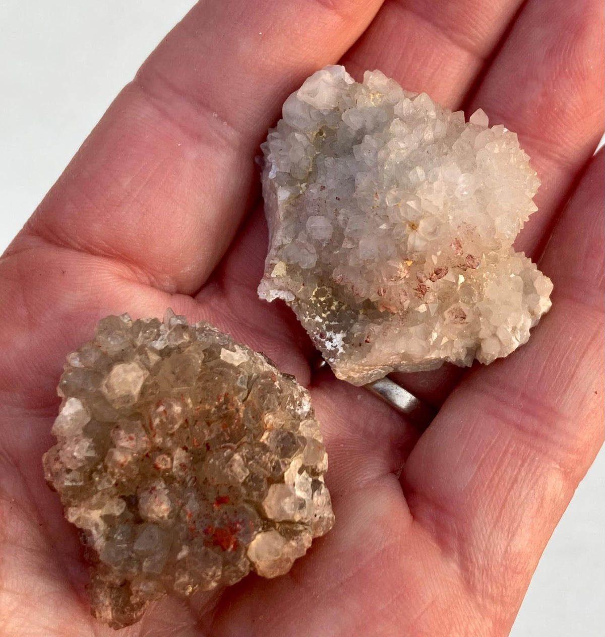 Quartz Hématoïde – Lot de 2 – Guilers, Finistère, France