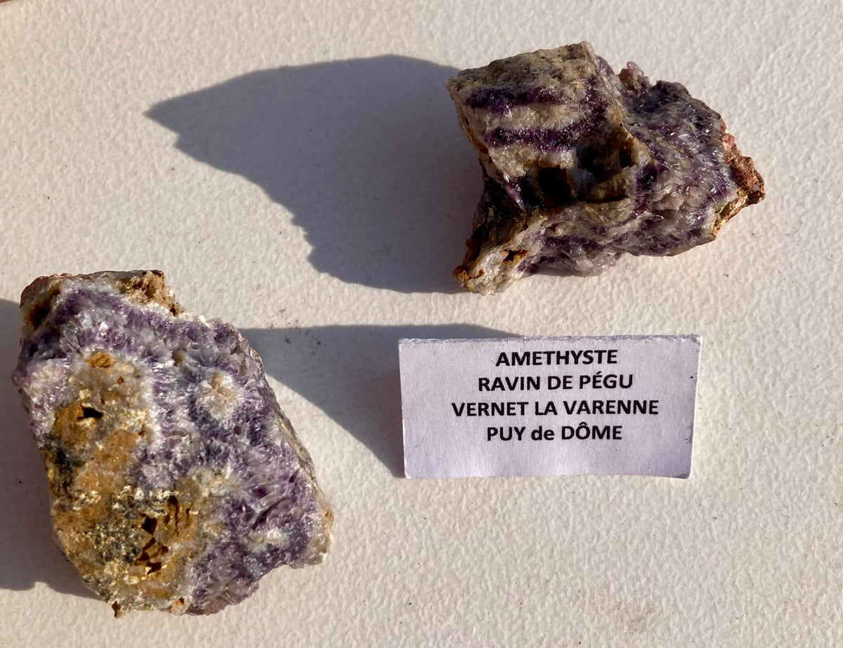 Améthystes - Minéraux bruts