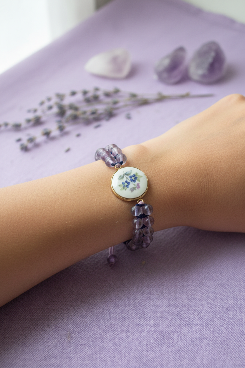 Bracelet Fluorine - Pierres naturelles