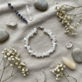 Bracelet pierre de lune avec déco