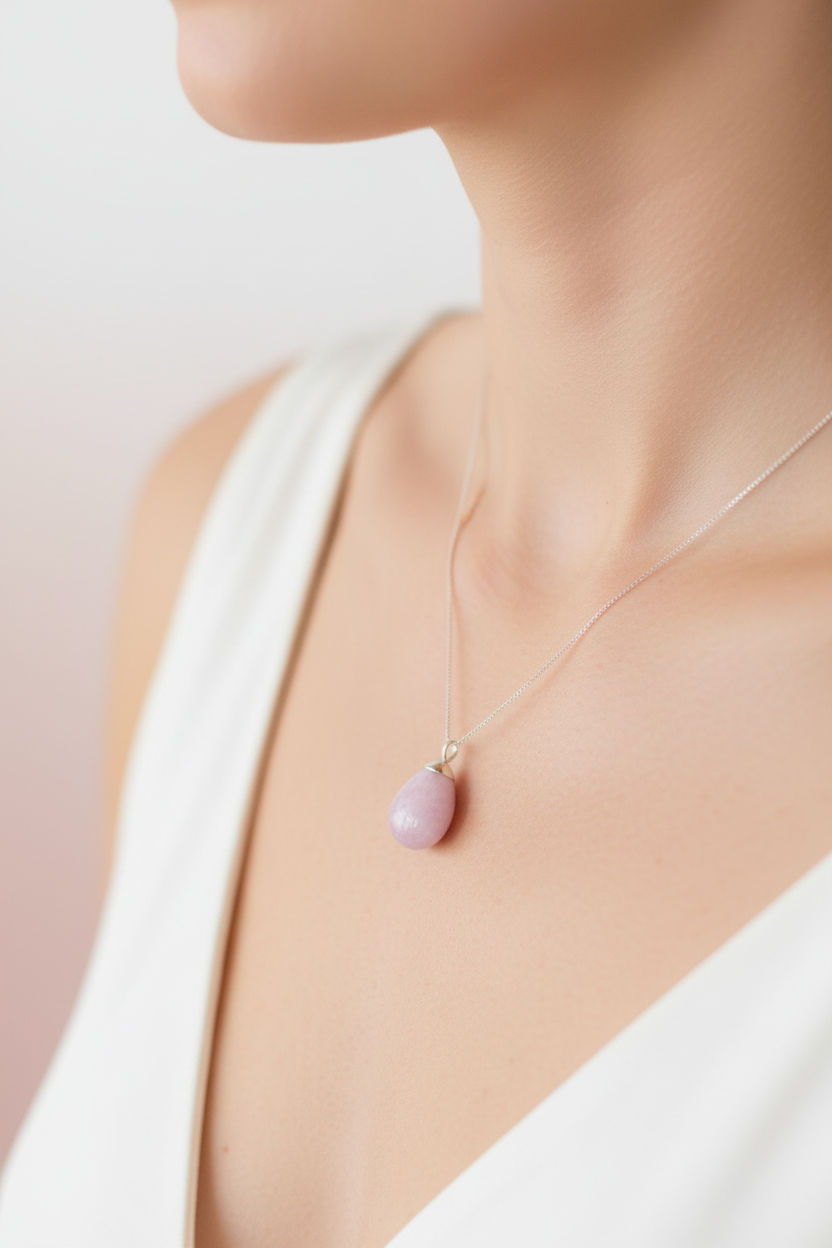 Pendentif Kunzite - Pierre naturelle