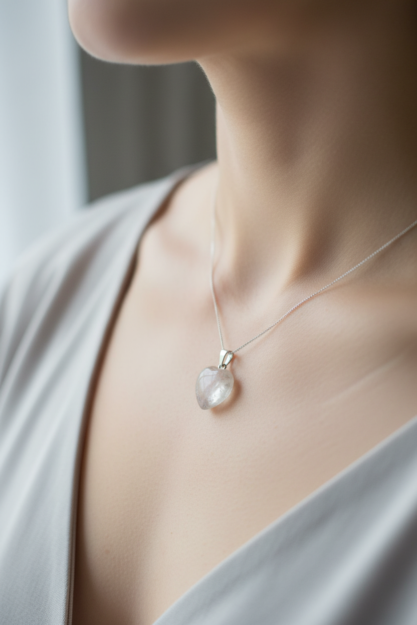 Pendentif Pierre de Lune - Pierre minérale
